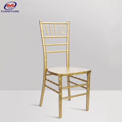 Factory Champagne Gold Wedding Chiavari Chair Metal Modern Style