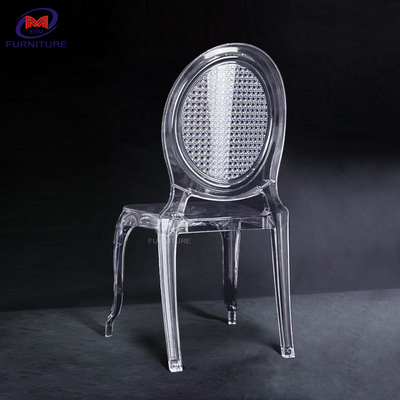 Transparent Acrylic PC Tiffany Chiavari Chairs For Hotel Banquet Wedding Party