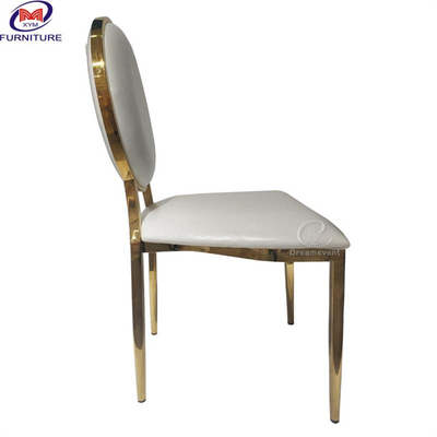 Modern Events Stainless Steel Chair Circle Back Stainless Steel Dining Chairs Use For Dining Wedding